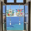 2Pcs Diamond Painting Acrylic Double Sided Dragonfly Wind Chime Suncatcher with Crystal Hanging Pendant