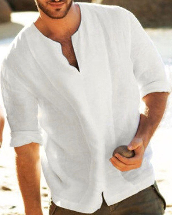 Casual Thin Half Sleeve Men's Shirt Top