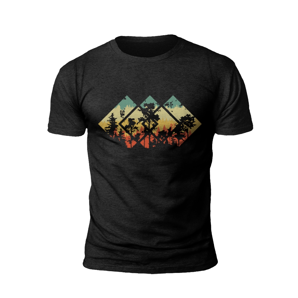 Forest Mosaic: Nature's Patchwork T-shirt