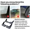 4x Car Mudguards Front Rear Mud Flaps Splash Guards for Ssangyong Korando 19-25