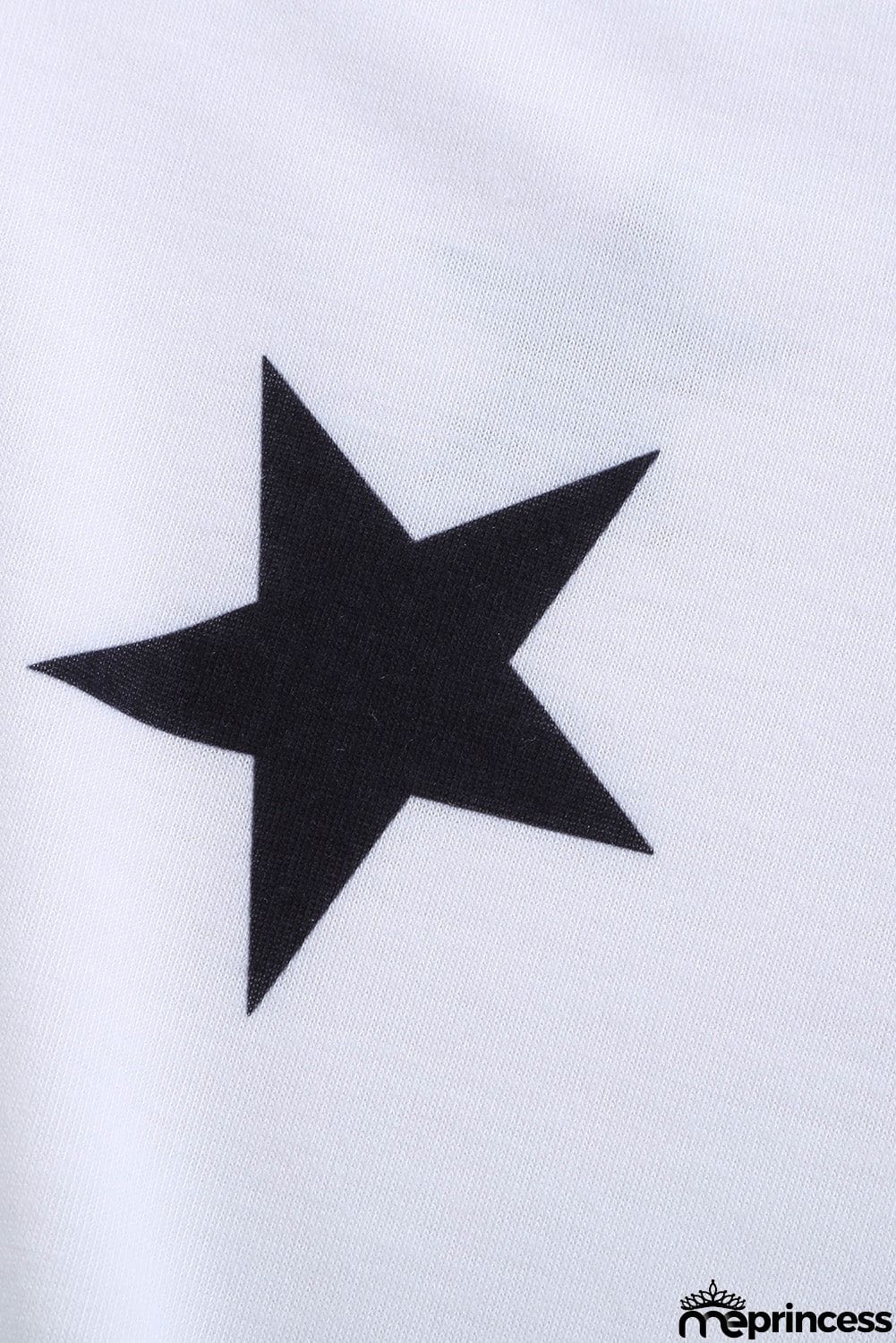 V Neck Stars Print Gray T-shirt
