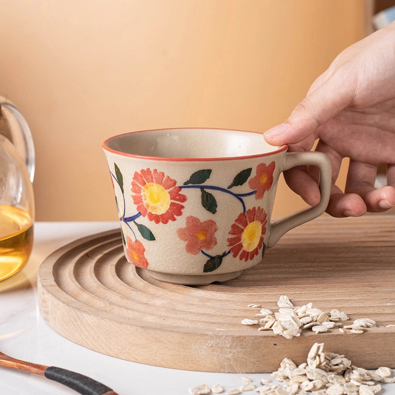 Chinoiserie Elegant Solid Color White Porcelain Mug 1 Piece