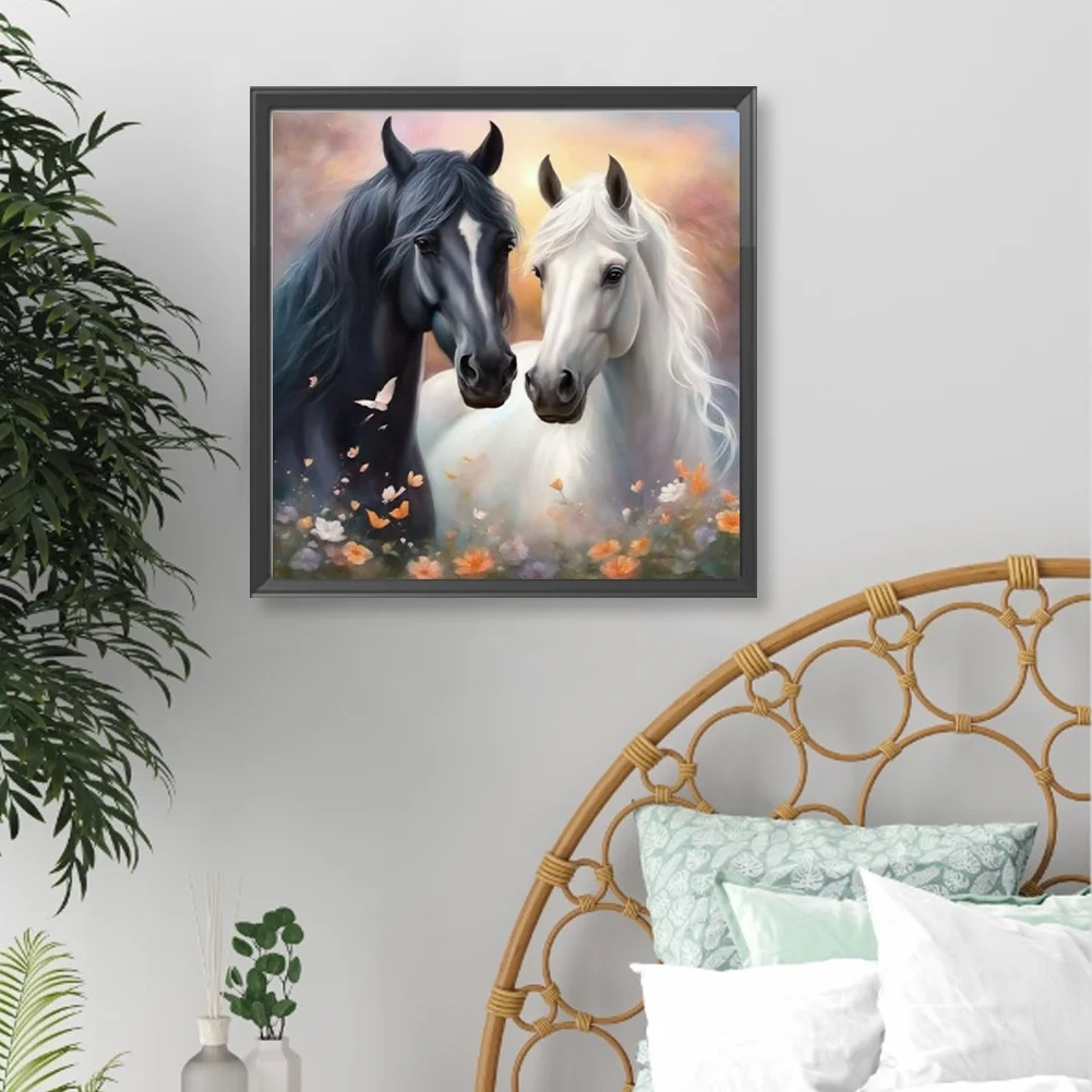 Diamond Painting - Full Round Drill - Horse(Canvas|40*40cm)