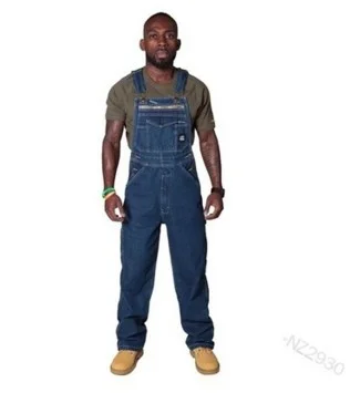 Brownm Brownm And Autumn 2024 New Men's Cowboy Straps Fashion Casual Age-Old Loose Denim Trousers