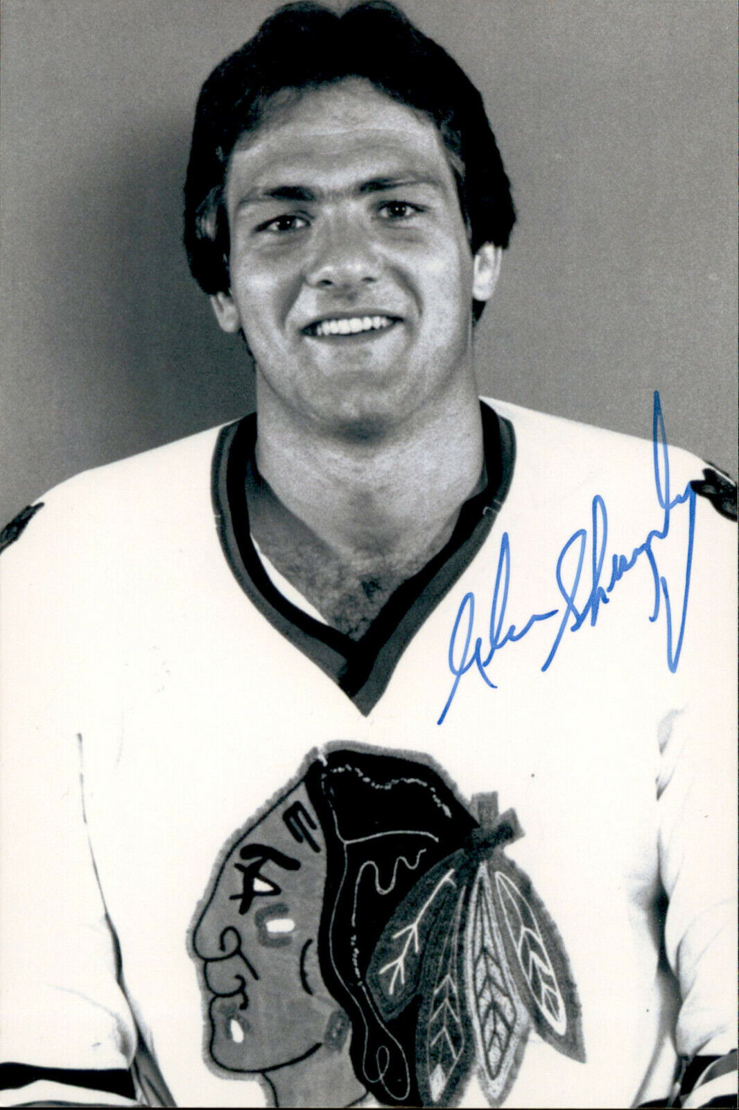 Glen Sharpley SIGNED autographed 4x6 Photo Poster painting CHICAGO BLACKHAWKS #2