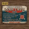 Personalized Names：Auto Mechanic Garage Man Cave Rules - Vintage Metal Tin Signs/Wooden Signs