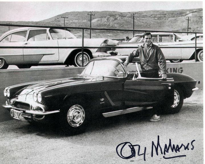 GEORGE MAHARIS signed autographed ROUTE 66 BUZ MURDOCK CORVETTE 8x10 Photo Poster painting