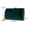 Silk Tasseled Square  Banquet Handbag