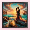 Beach Couple-11CT Stamped Cross Stitch 40*40cm/15.75*15.75in tapestrymarket