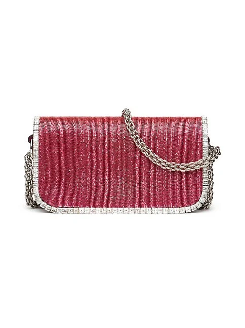 Valentino Garavani Loc&ograve; Embroidered Small Shoulder Bag