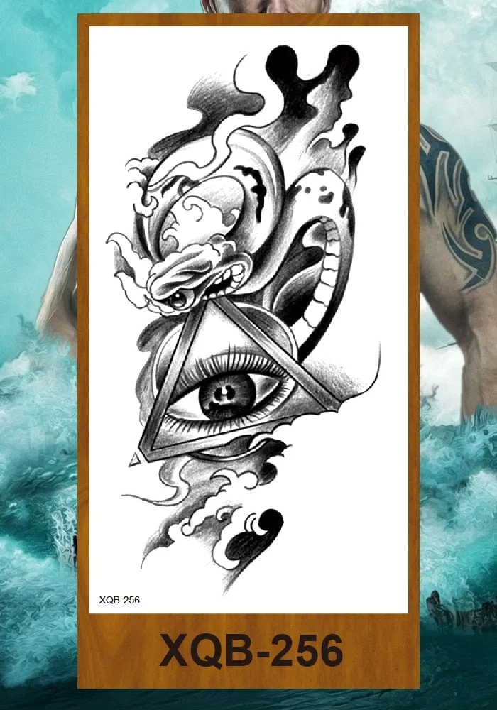 Temporary Tattoo Sticker Man Woman Arm Body Art Fake Tatoo Buddha Bodhisattva Believer Religion Valkyrie Female Warrior Goddess