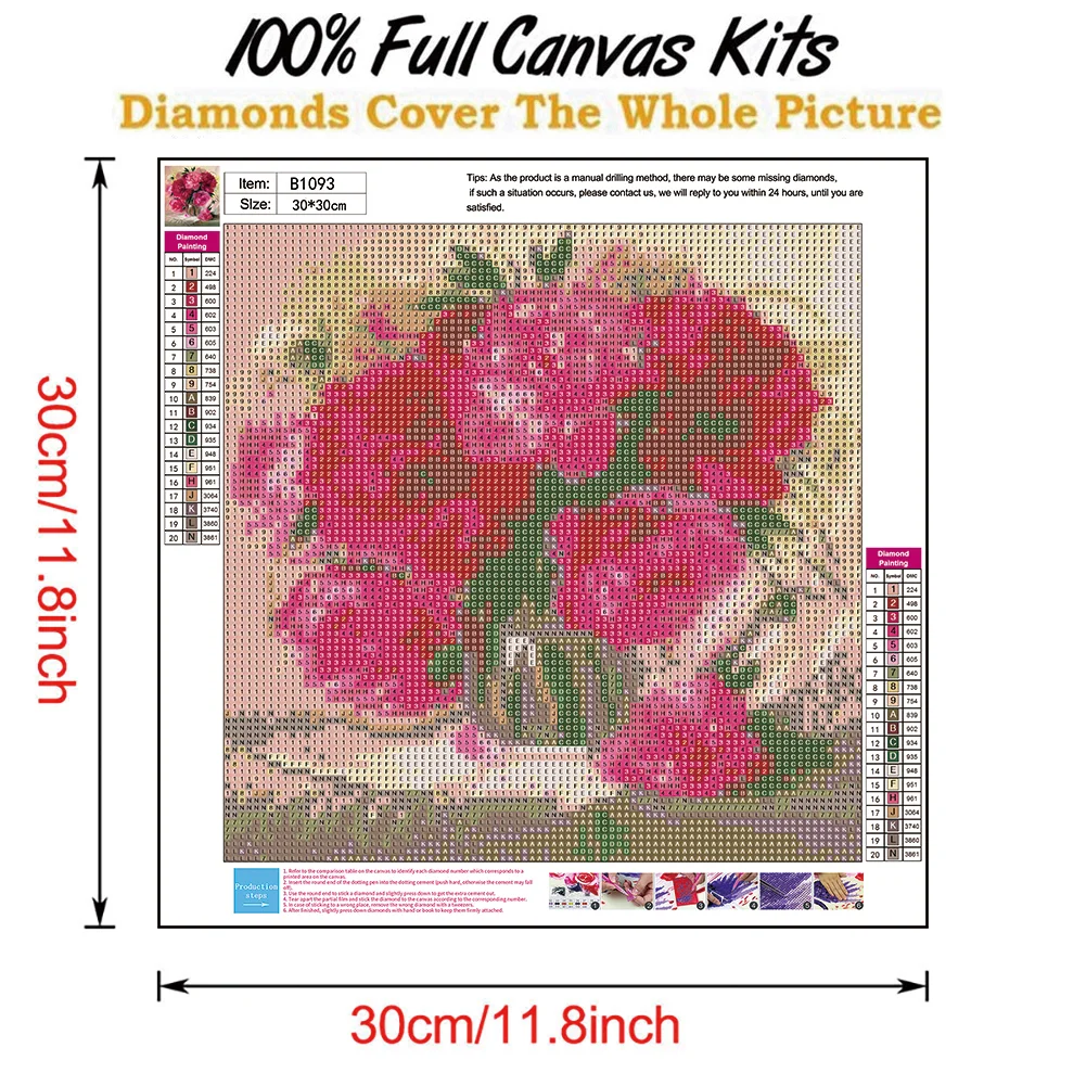 Diamond Painting - Full Round Drill - Flower(30*30cm)