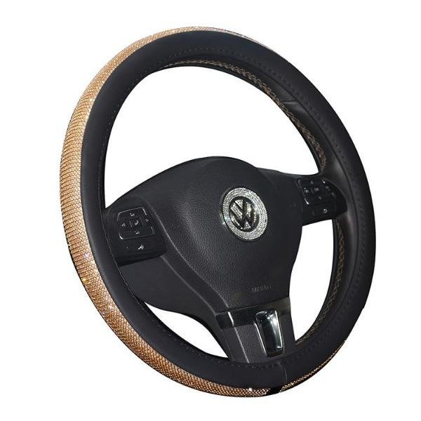50% OFF - Crystal steering wheel cover
