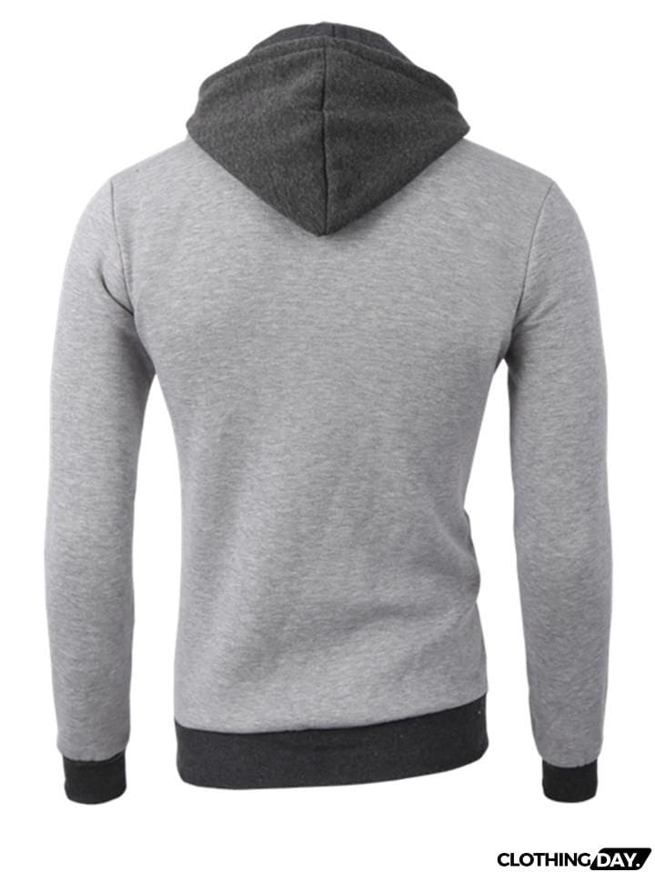 Ultra Warm Front Zip Up Collar Pocket Hooded Sweatshirt