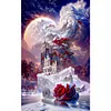 5D DIY Full Round Drill Diamond Painting Garden Castle Kit Home Decor (sz3695)