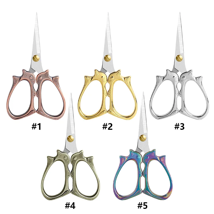 Cross Stitch Scissors Multifunctional Retro Scissors for Crafting Needlework