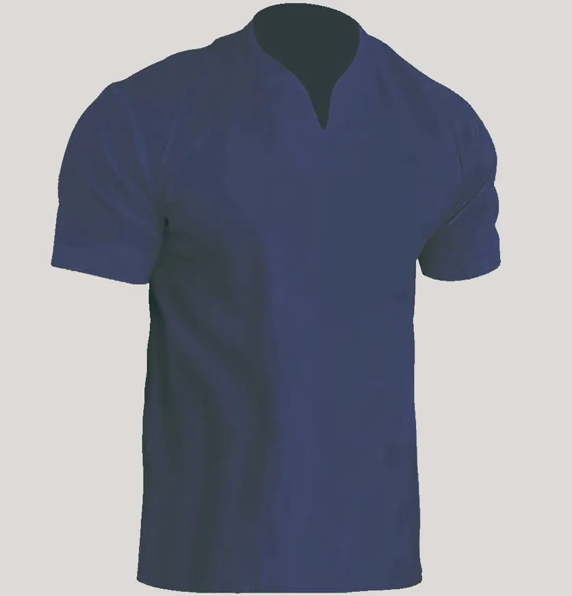 Uveng Uveng Men's Fitness Plus-Size Sports T-Shirt Men's Elastic Cotton Pocket Short-Sleeved Summer V-Neck Polo Shirt