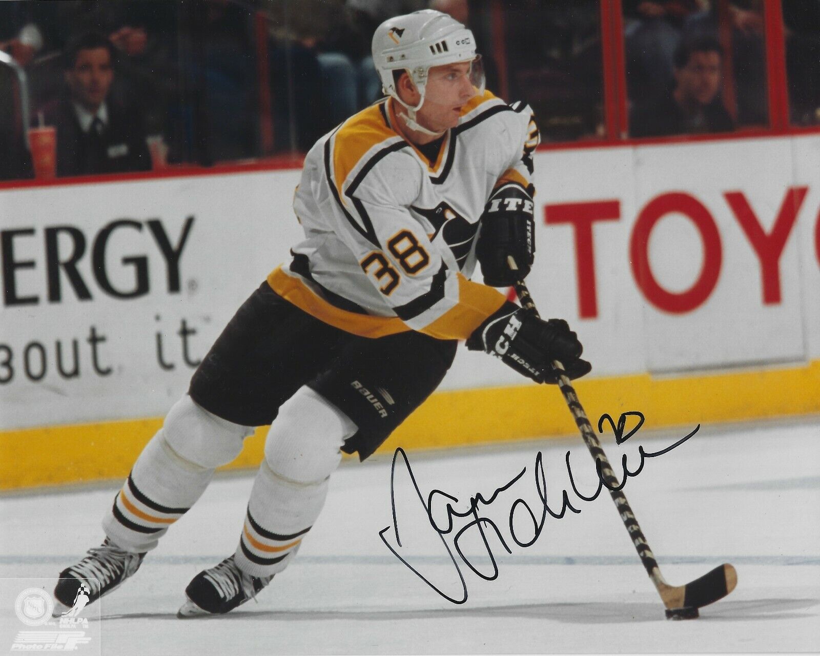 Signed 8x10 JAN HRDINA Pittsburgh Penguins Photo Poster painting - COA