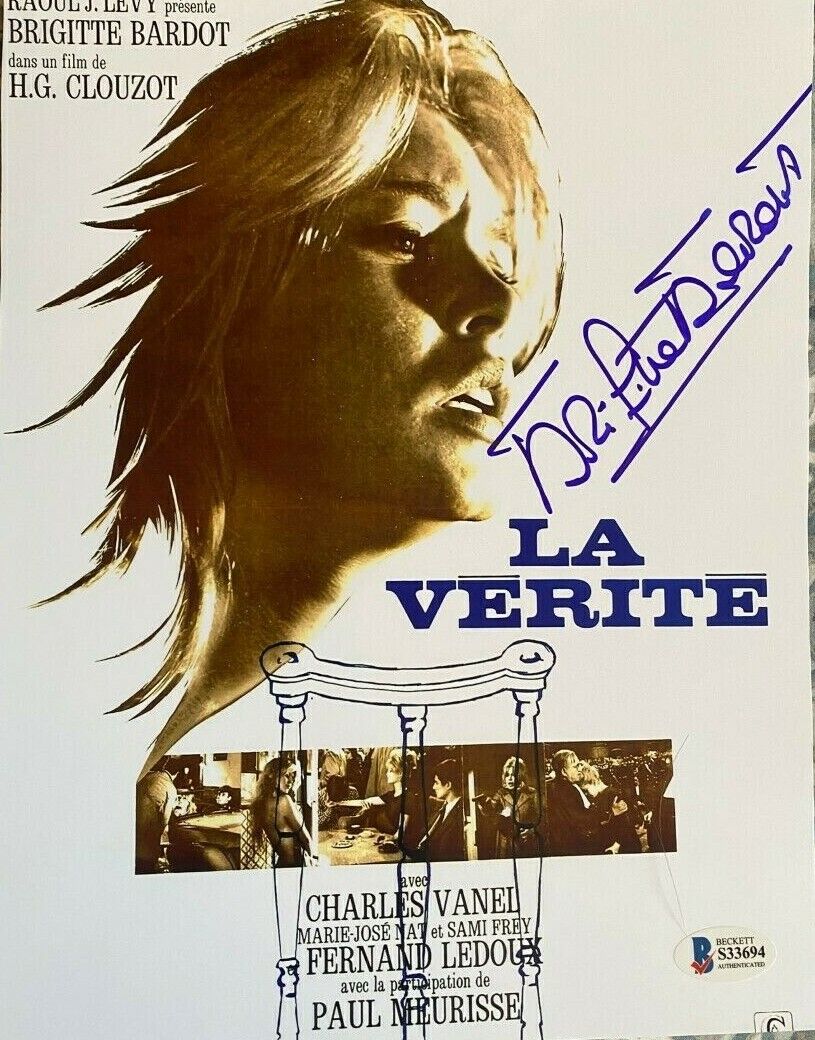 Brigitte Bardot signed autographed 8x10 Photo Poster painting BECKETT Authenticated BAS