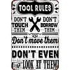 Tool Rules - Vintage Metal Signs - 20*30cm/30*40cm