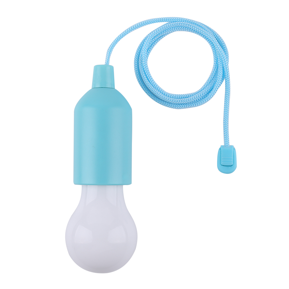

LED Hanging Light Bulb Battery Powered Colorful Pull Cord Bulbs (Blue), 501 Original
