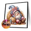 Diamond Painting -5D Full Round Drill Straw Gnome