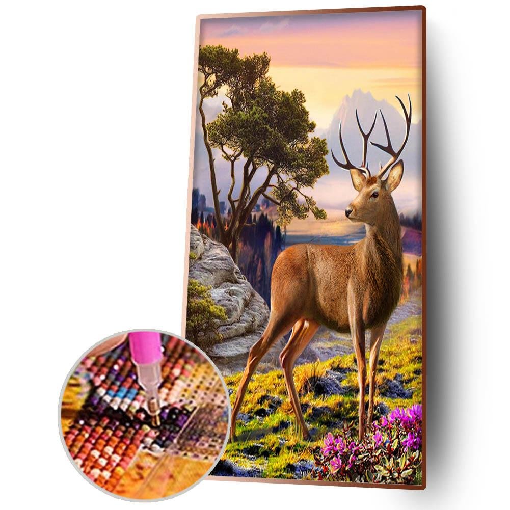 Full Round Diamond Painting Elk (85*45cm)