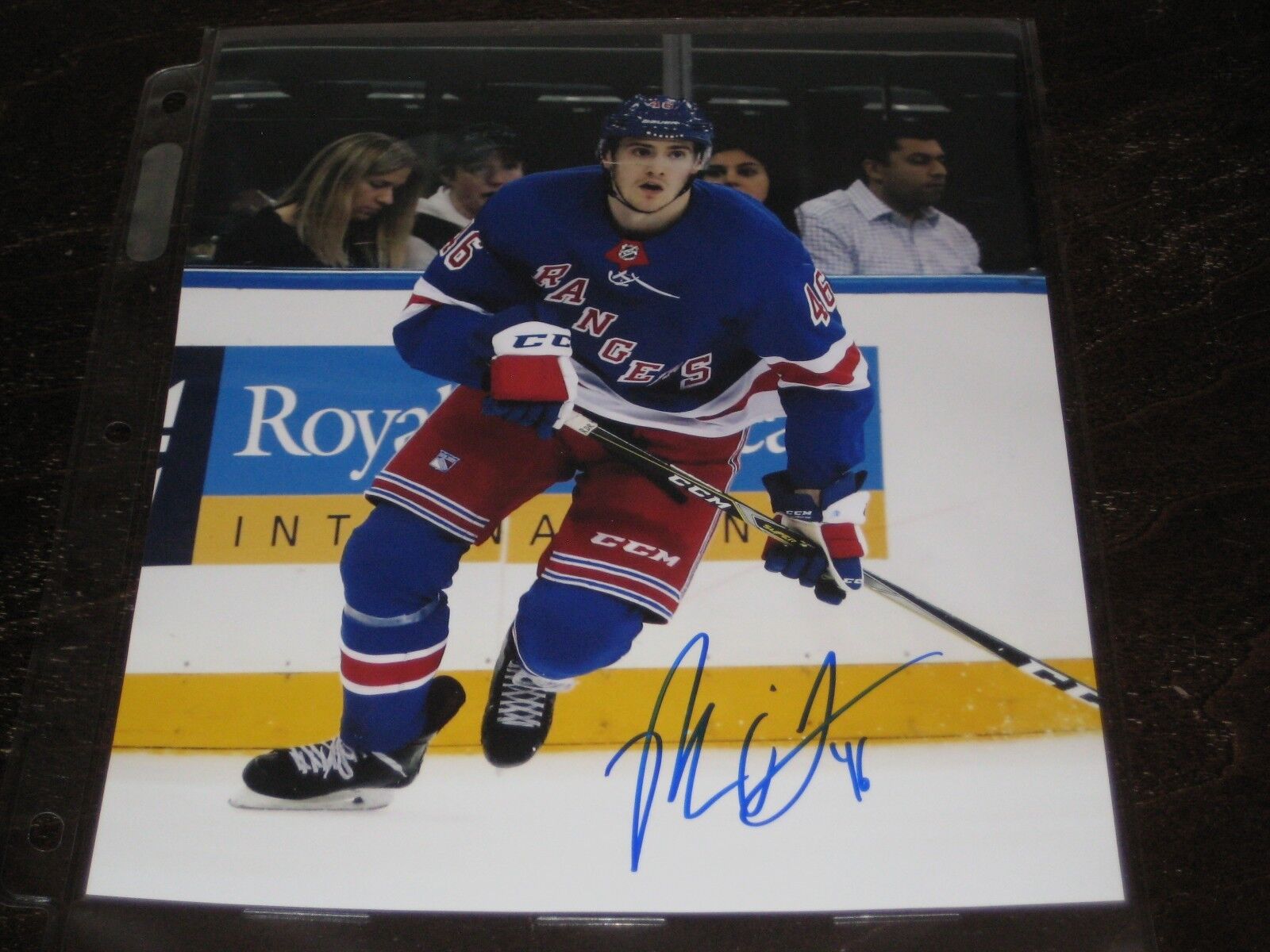 ROB O'GARA autographed NY NEW YORK RANGERS 8x10 Photo Poster painting #2