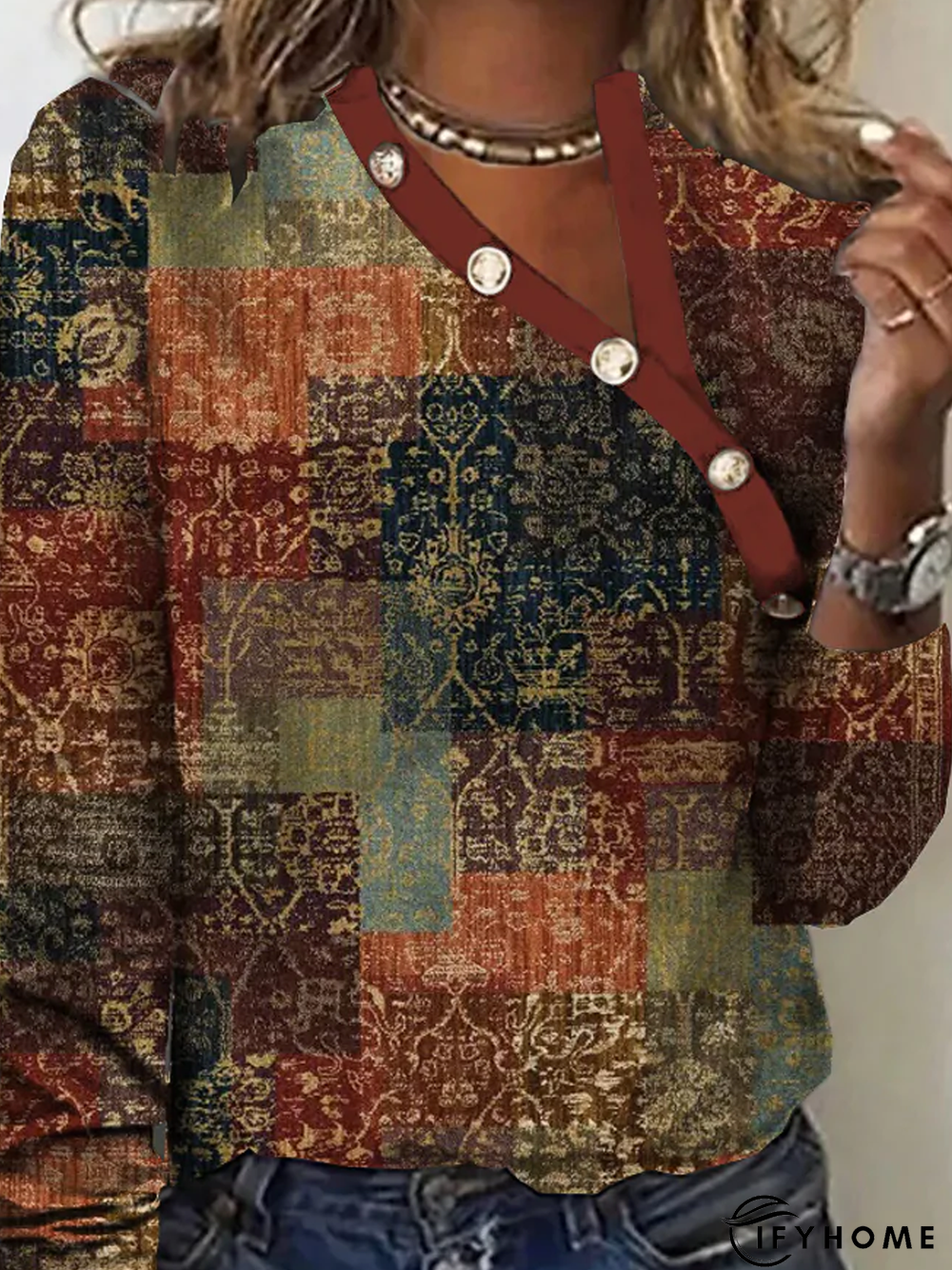 Buckle Casual T-Shirt | IFYHOME