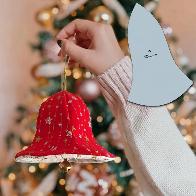 DIY Fabric Christmas Bells Template + Instructions