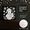 (25x25cm)DIY Snowman Framed Handmade Pearl Painting Art Craft Kit Living Home Decor