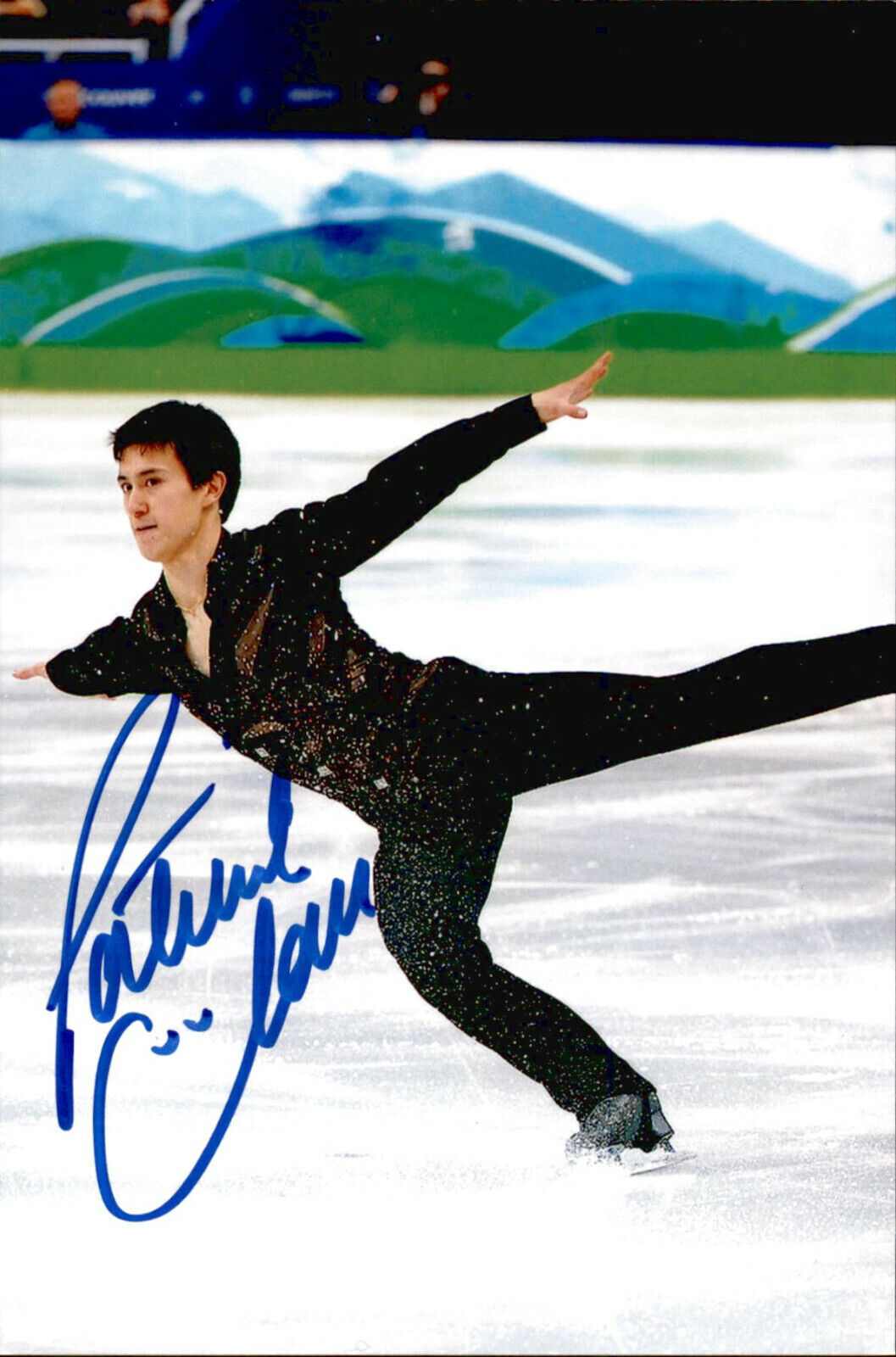 Patrick Chan SIGNED 4x6 Photo Poster painting Figure Skating SOCHI OLYMPICS SILVER MEDALIST #11