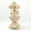 European retro double-layered carousel music box 