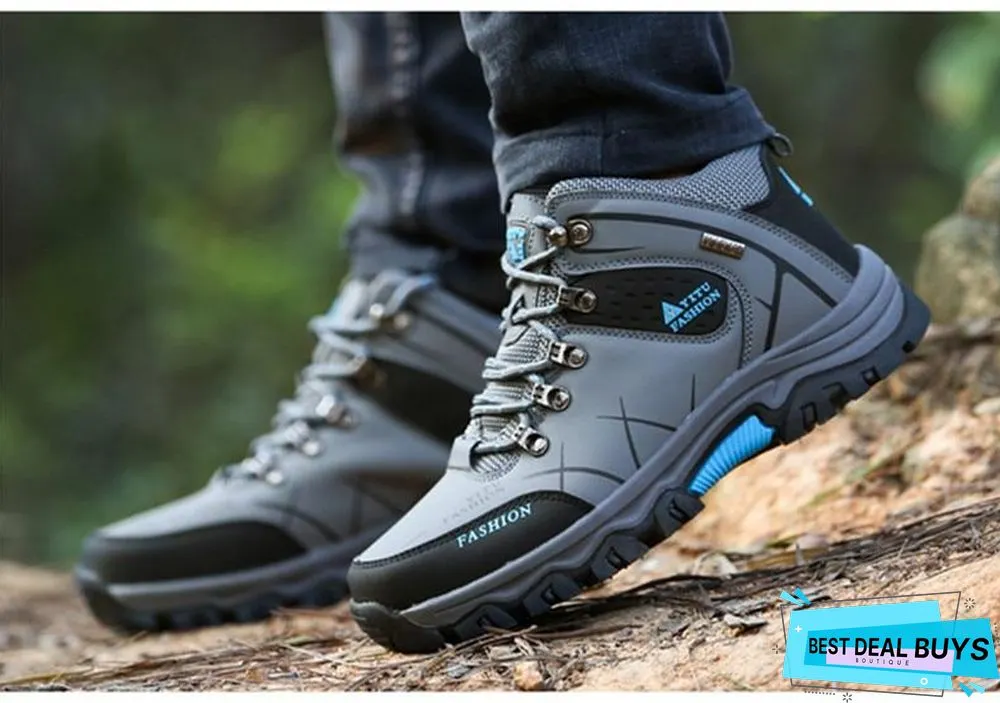 Men Winter Snow Boots Super Warm Men's Boots Waterproof Sneakers Outdoor Male Hiking Boots Work Shoes