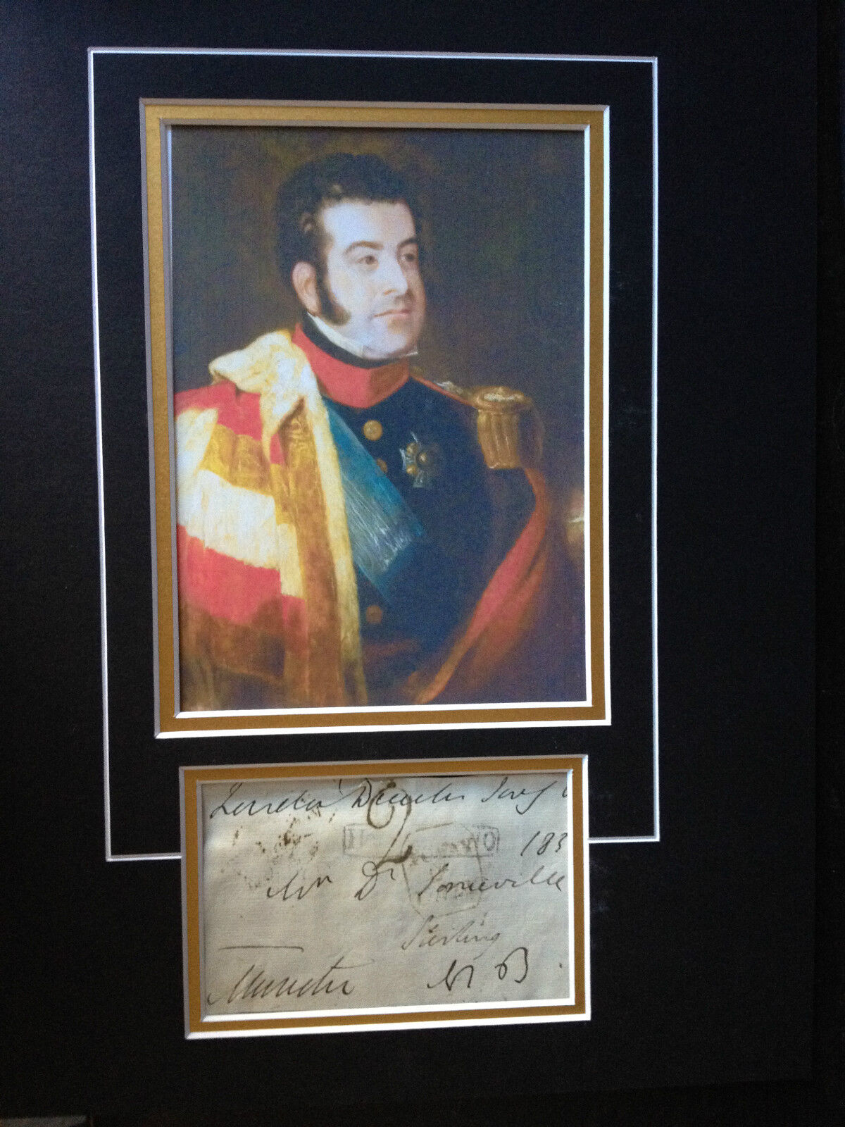 EARL OF MUNSTER - SON OF KING WILLIAM IV - ARMY OFFICER - SIGNED Photo Poster painting DISPLAY