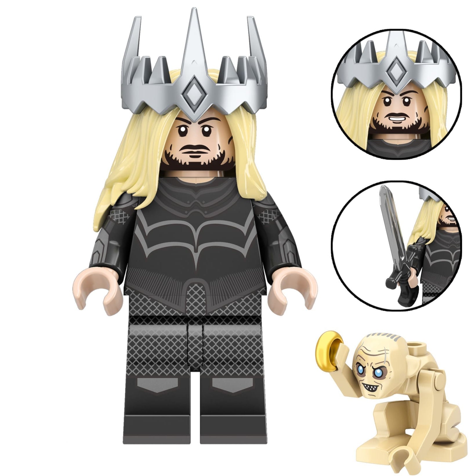 Halbrand (The Rings of Power) Custom Lord Of The Rings Minifigure Minifigure Bricks monstertoys