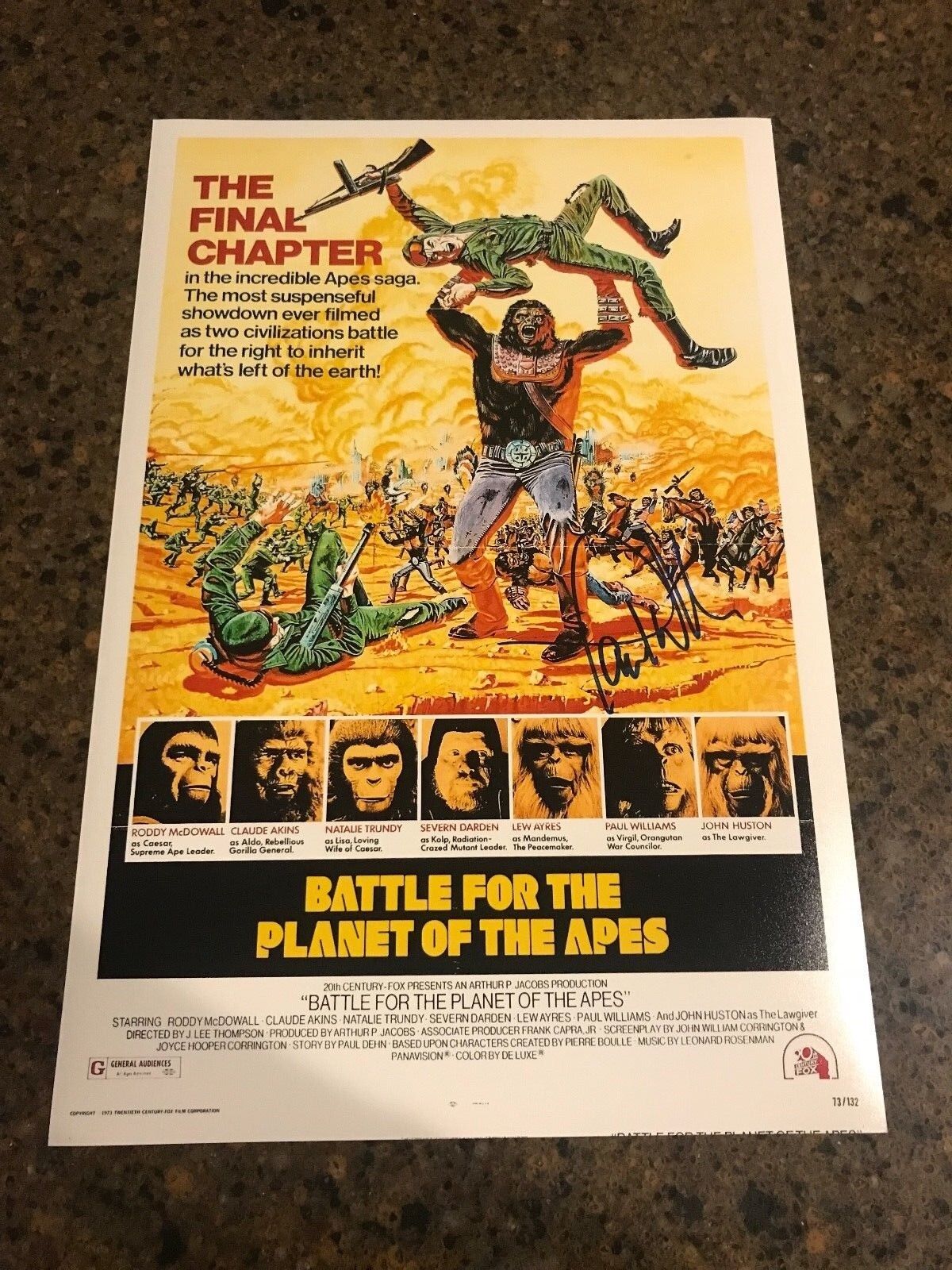 *PAUL WILLIAMS* signed 12x18 Photo Poster painting poster *BATTLE FOR THE PLANET OF THE APES* 2