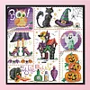 11CT Halloween - Stamped Cross Stitch 41*41cm/16.14*16.14in(Brand)
