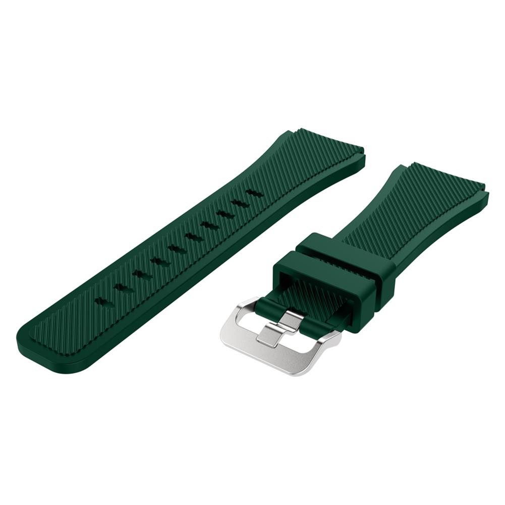 

Soft Silicone Watch Band Strap for Samsung Gear S3 Classic Gear S3 Frontier, Army green, 501 Original