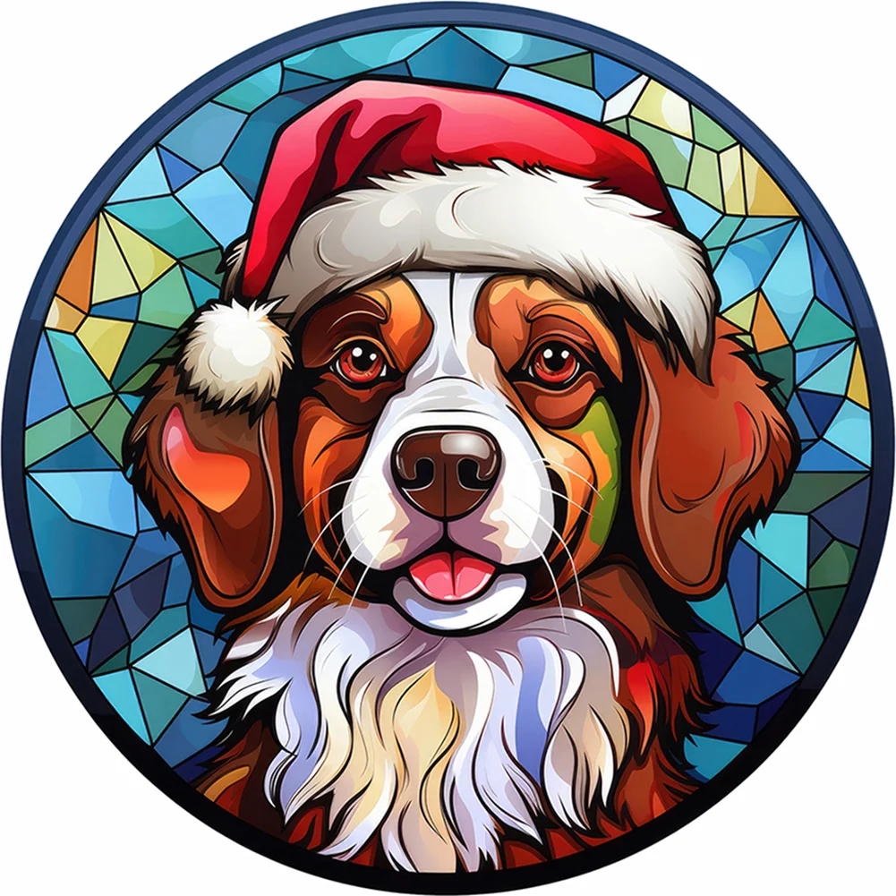 DIY Paint By Number 40*40cm - Christmas Dog