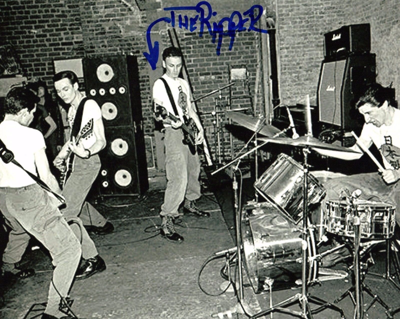 GFA Crime Band Guitarist * RON THE RIPPER GRECO * Signed 8x10 Photo Poster painting R1 COA