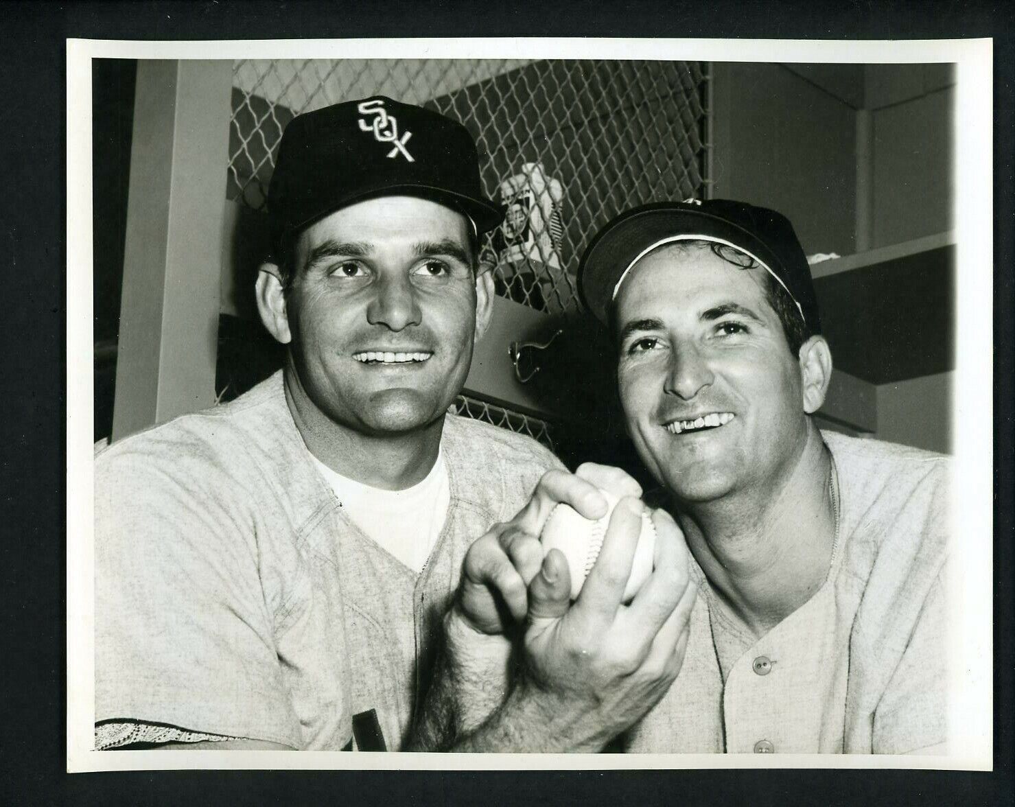 Harry Byrd & Sandy Consuegra 1955 Type 1 Press Photo Poster painting Chicago White Sox