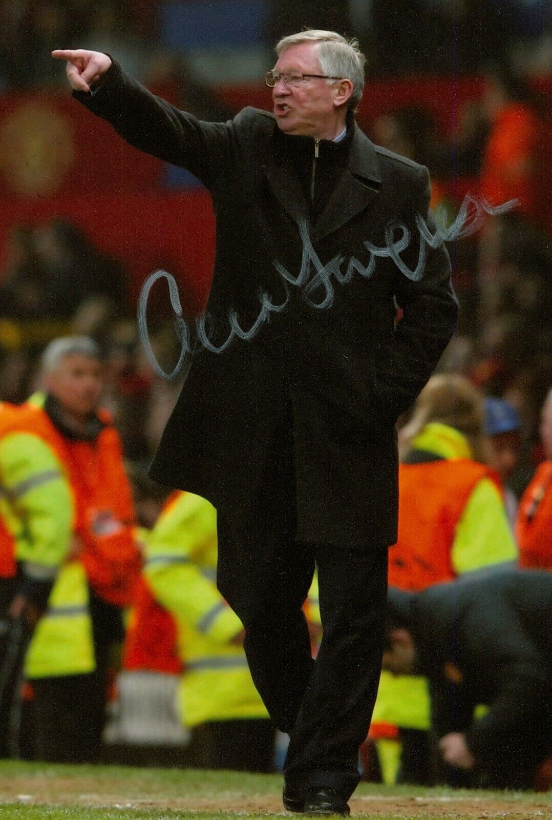 Sir Alex Ferguson Signed 6x4 Photo Poster painting Manchester United Manager Autograph + COA