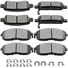 SCITOO Ceramic Front Rear Disc Brake Pad Set fit For 2003-2005 For Infiniti For G35, For Nissan For 350Z | For Altima | For Juke | For Sentra