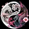 Tai Chi Yin Yang Dragon - 14CT Stamped Cross Stitch - 40*40cm