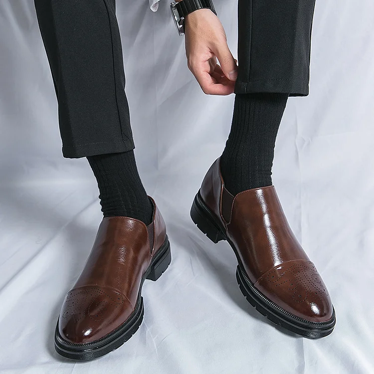 Men's Fashion Brogue Casual Dress Shoes