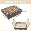 (US Local)Diamond Painting Storage Box DIY 5D Diamond Painting Jewelry Box (Flower C)