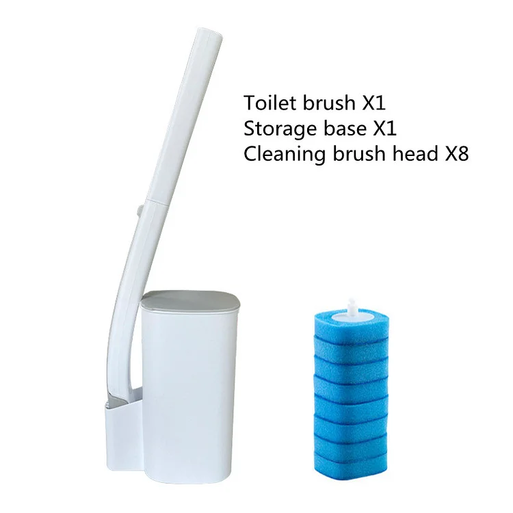 Disposable toilet set cleaning brush