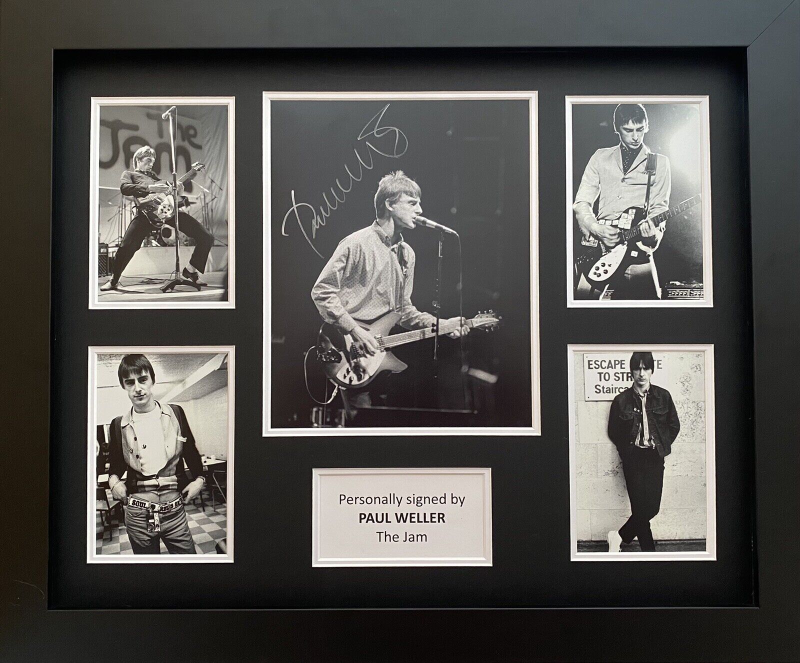 Paul Weller Hand Signed The Jam Photo Poster painting In 20x16 Frame Display, See Proof