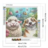 Diamond Painting-DIY Full Round Drill Sheep Dog(40*40 CM)